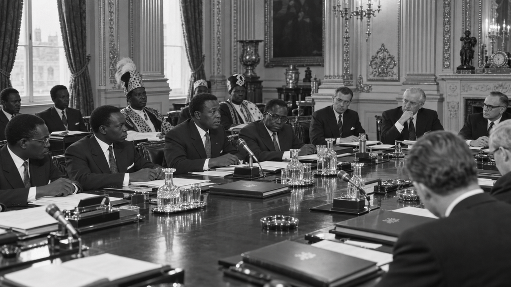 Fakta Uganda Merdeka 9 Oktober 1962 lewat Perundingan, Bukan Perang 9 Perdana Menteri Milton Obote berpidato di hadapan ribuan rakyat di podium Kololo Airstrip merayakan kemerdekaan Uganda.